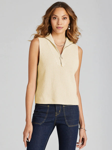 Women's 525 America | Sleeveless Half Zip Sweater | Butter