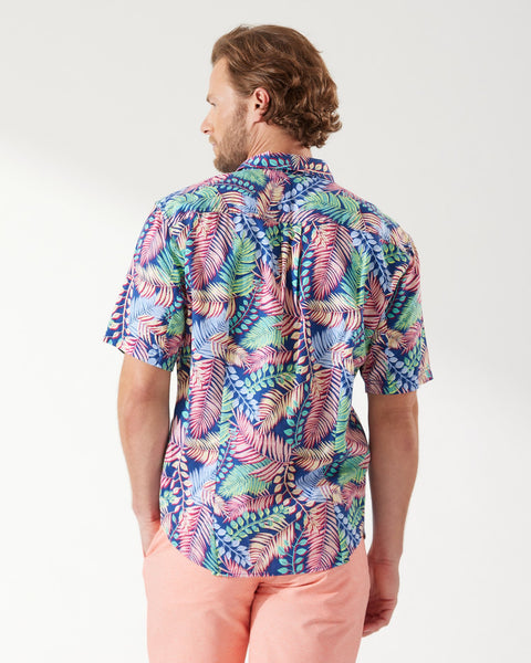 Men's Tommy Bahama | Tortola Fuego Camp Shirt | Dark Blue Muse