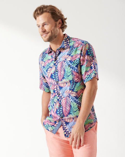Men's Tommy Bahama | Tortola Fuego Camp Shirt | Dark Blue Muse
