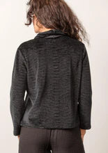 Women's Habitat | Crinkle Velvet Cowl Neck Sweater | Black