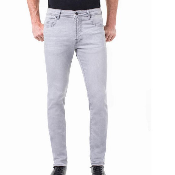 Men's Liverpool | Kingston Slim Straight Leg Denim Jeans | Coal Mine Dark - FL Crooks