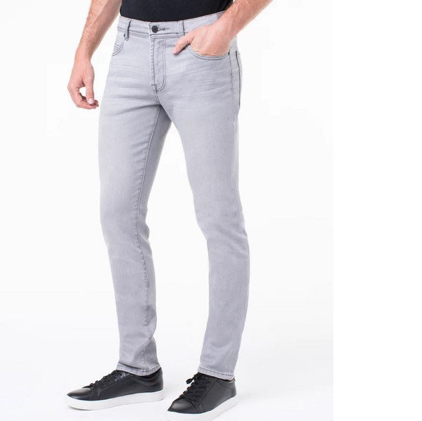 Men's Liverpool | Kingston Slim Straight Leg Denim Jeans | Coal Mine Dark - FL Crooks