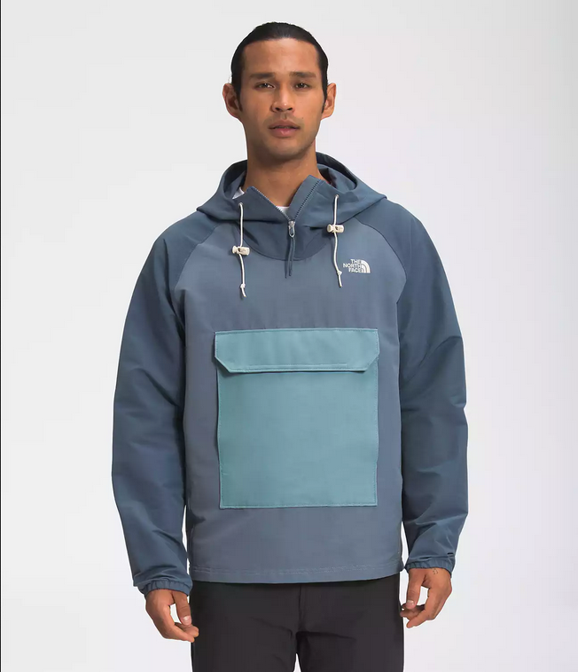 Men s The North Face Class V Fanorak Flint Stone Grey and Aviator Navy