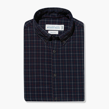 Men's Mizzen + Main | Redding Performance Sport Shirt | Navy Check