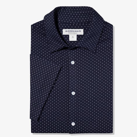 Men's Mizzen + Main | Spinnaker  | Navy White Dot Print