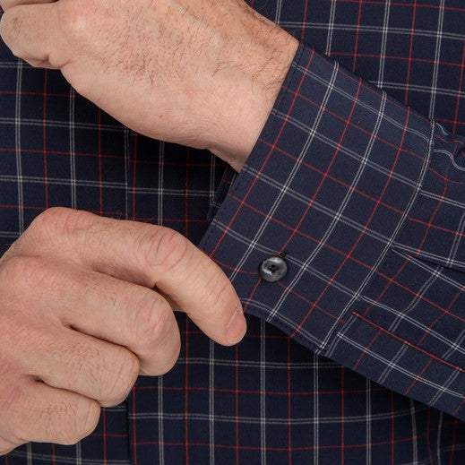 Men's Mizzen + Main | Redding Performance Sport Shirt | Navy Check