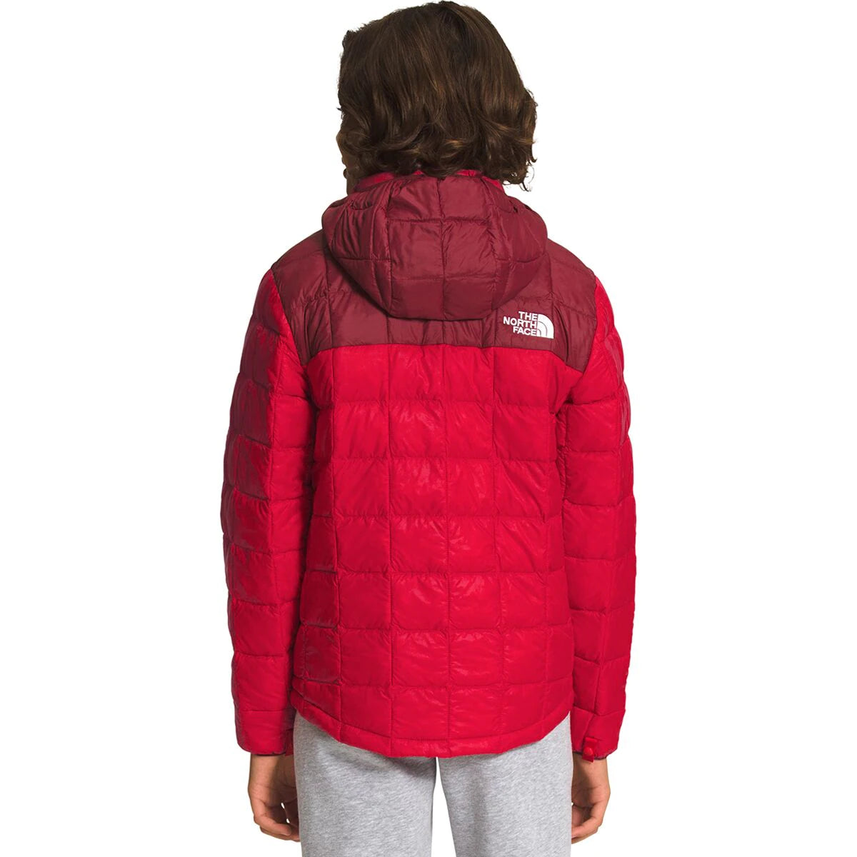 Boys The North Face ThermoBall Eco Hooded Jacket TNF Red