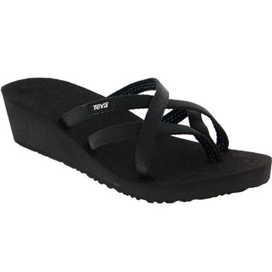 Evenement Misverstand ik wil Women's TEVA | Mush Mandalyn Wedge Ola 2 Sandal | Black - F.L. CROOKS.COM