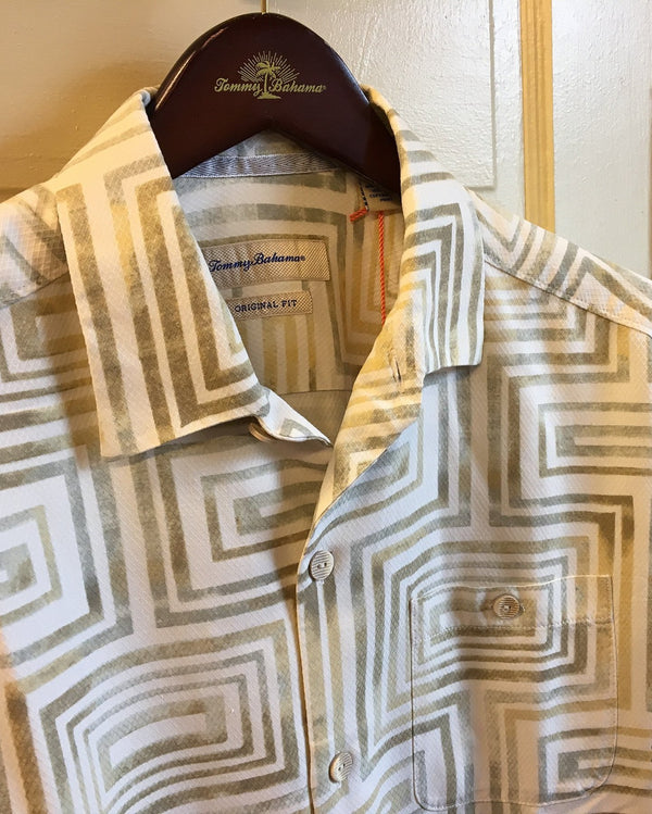 Men's Tommy Bahama | Vintage Geo-Tactic Camp Shirt | Continental T312679