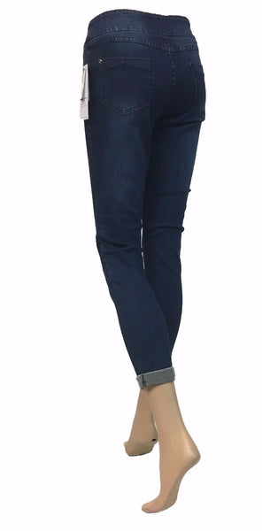 Women's Up! Pants | Up! Techno Skinny Blue Jean Pull-On Pant | Denim - FL Crooks