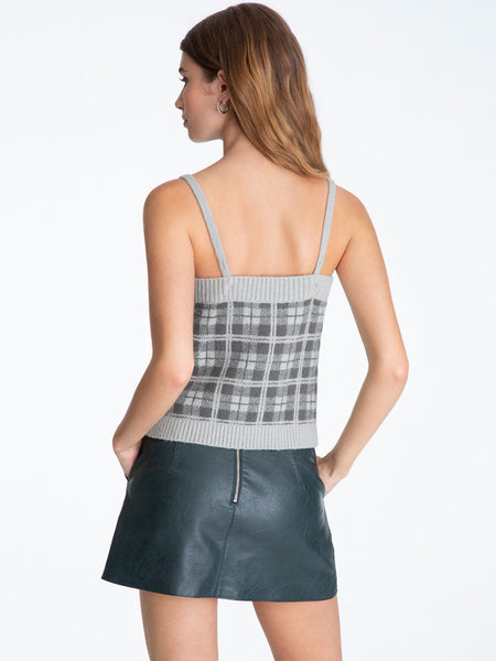 Women's Joseph Ribkoff | Plaid Sweater Tank Top | Ivy