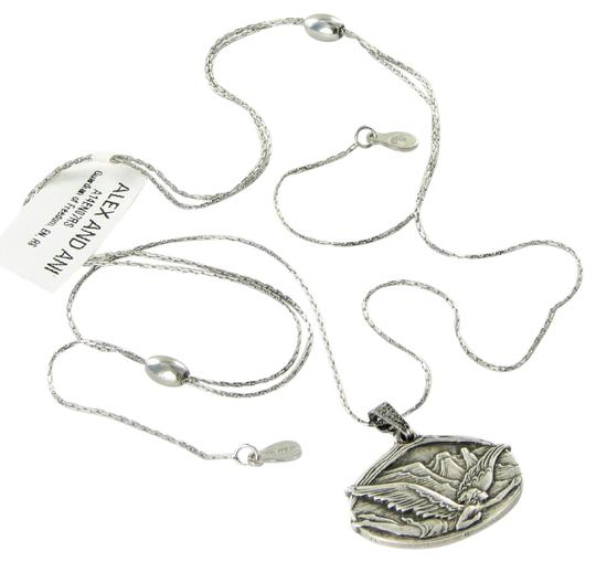 Women's Alex And Ani | Guardian of Freedom Slider Necklace | R Silver