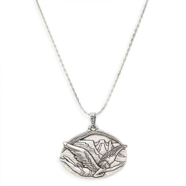 Women's Alex And Ani | Guardian of Freedom Slider Necklace | R Silver