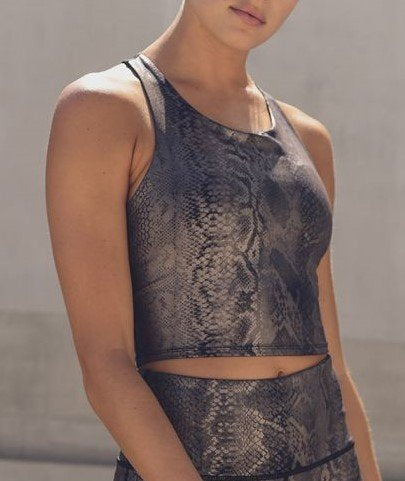 Women's Mono B | Copper Snake Bra Top | Copper Print