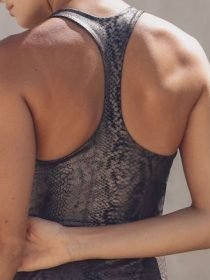 Women's Mono B | Copper Snake Bra Top | Copper Print