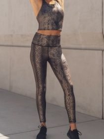 Women's Mono B | Copper Snake Bra Top | Copper Print