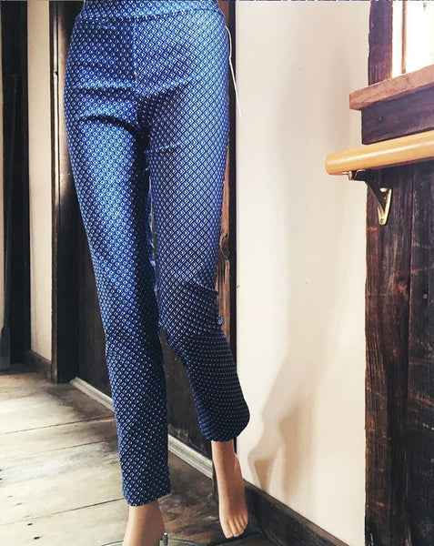 Women's Margaret M | Marlie 31"| Blue Pattern - FL Crooks