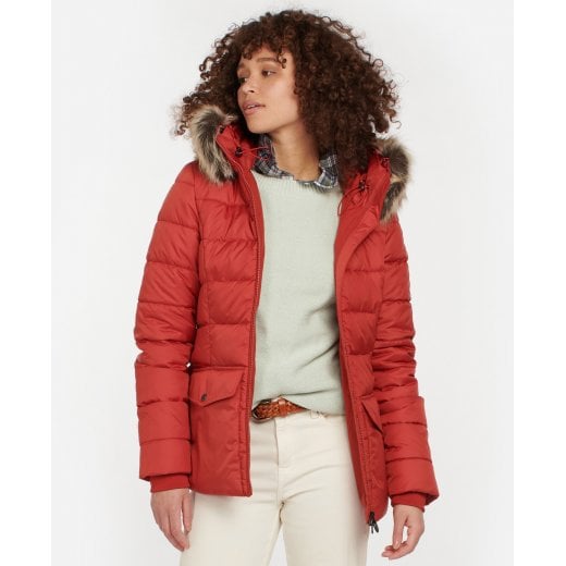 prangende sympati bekræft venligst Women's Barbour | Bayside Quilt Jacket | Flame Red - F.L. CROOKS.COM