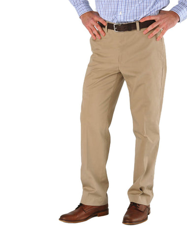 Men's Bill's Khakis | Model 2 Original Twill | Flat Front | British Khaki - FL Crooks
