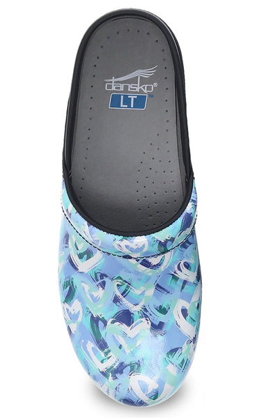 Women's Dansko | LT Pro Patent Clog | Blue Heart