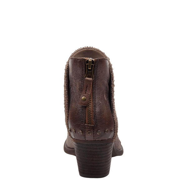 Women's OTBT | Compass Western Style Ankle Bootie | Dark Taupe