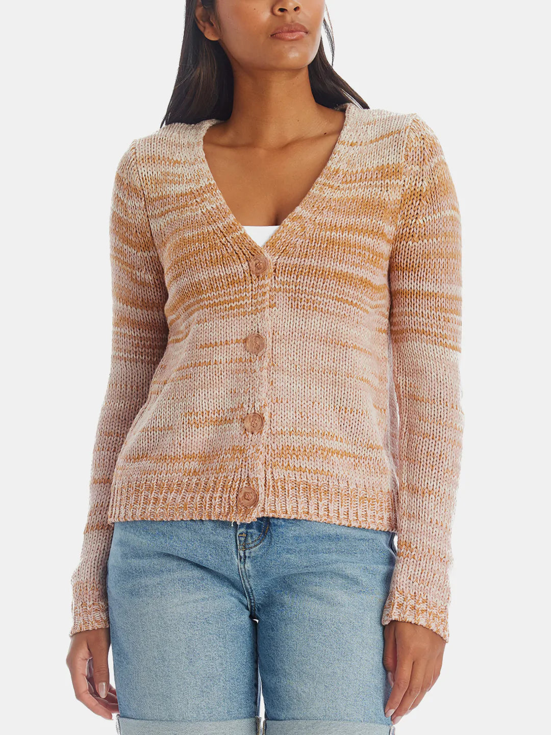 V NECK OMBRE CARDIGAN  Ombre cardigan, Cardigan, V neck