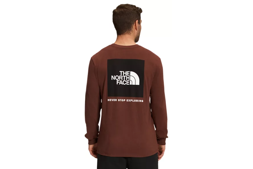 Men's The North Face | Long Sleeve Box NSE All Cotton Tee | Dark