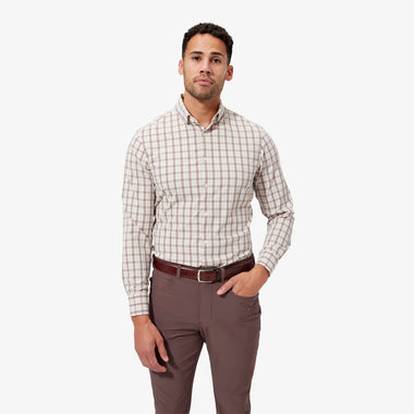 Men's Mizzen + Main | Leeward | Cream Caribou Plaid
