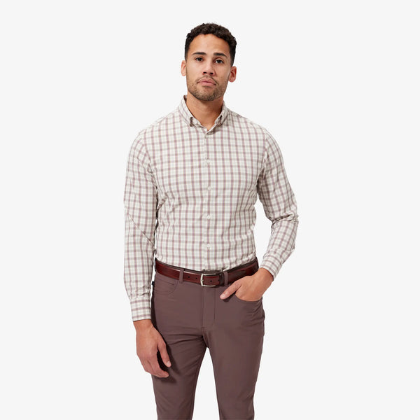 Men's Mizzen + Main | Leeward | Cream Caribou Plaid