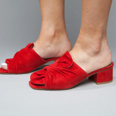 Women's Summit | Noelle Classic Open Toe Mule Shoe | Red Velvet SL0536-977