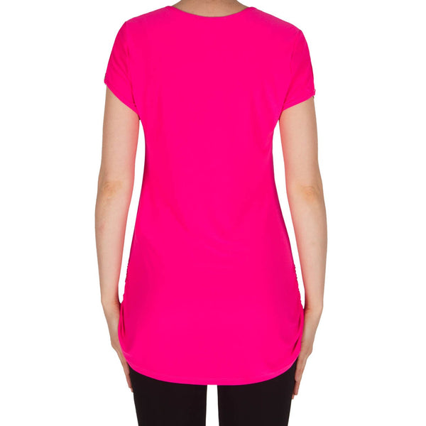 Women's Joseph Ribkoff | Style 182200 Top | Neon Pink-FLCrooks.com