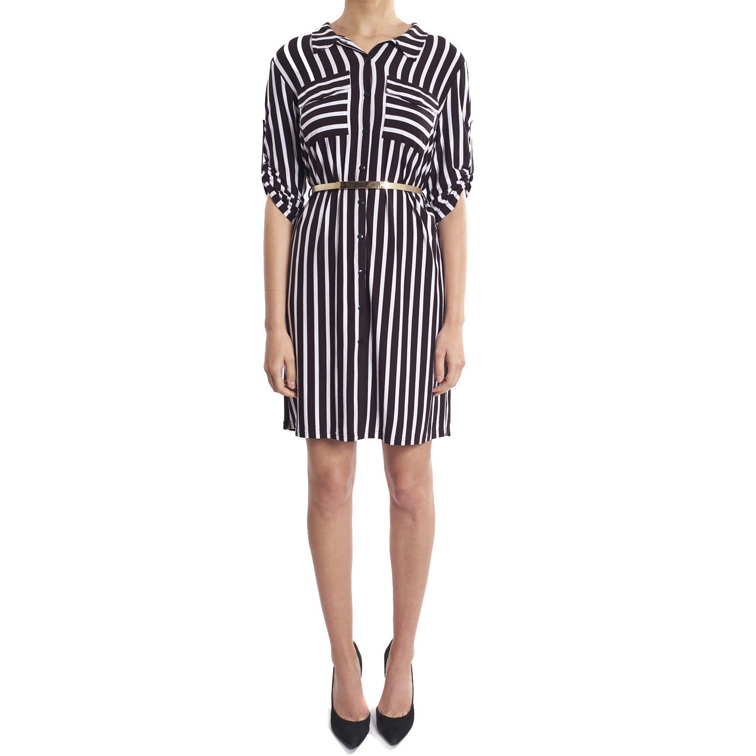 joseph ribkoff shirt dress Joseph Ribkoff Textured Woven Shirt Dress