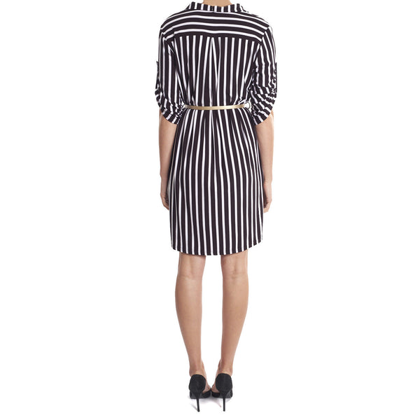 Women's Joseph Ribkoff | Style 182926 Shirt Dress | Black-FLCrooks.com