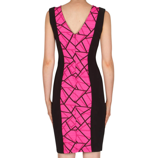 Women's Joseph Ribkoff | Sheath Dress in Geometric Print | Pink