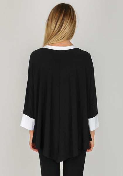 Women's Joseph Ribkoff | Cold Shoulder Tunic Top | Black