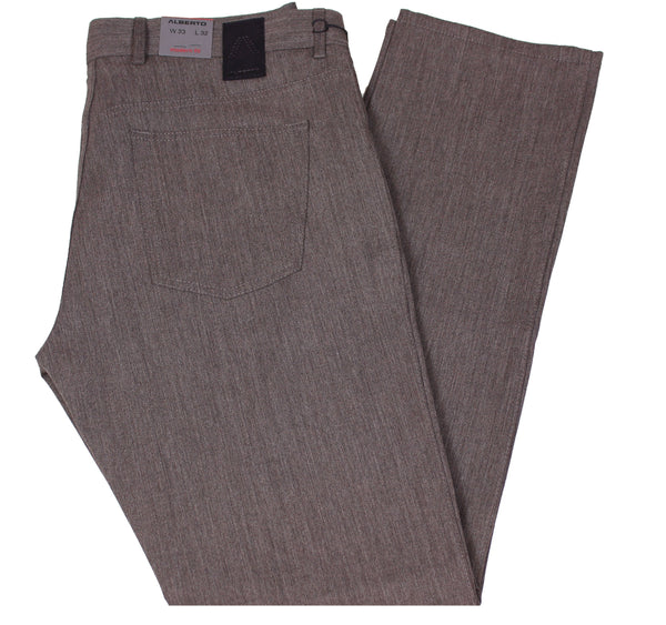 Men's Alberto Ceramica | Stone | Modern Fit | Brown Melange | 549 - FL Crooks