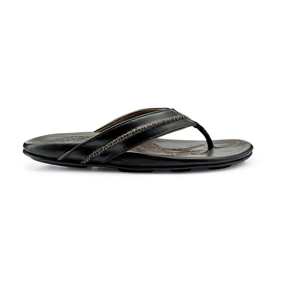 Men s Olukai Sandals Mea Ola Artisan Beach Sandal Black F.L