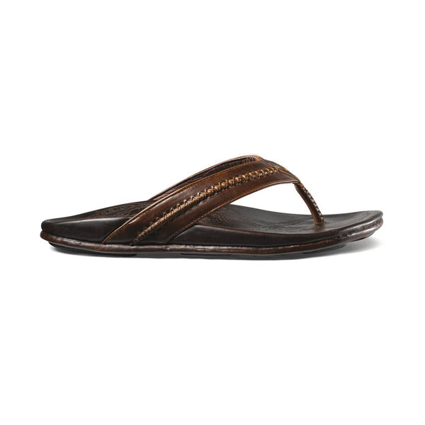 Men's Olukai Sandals | Mea Ola Artisan Beach Sandal | Dark Java - FL Crooks