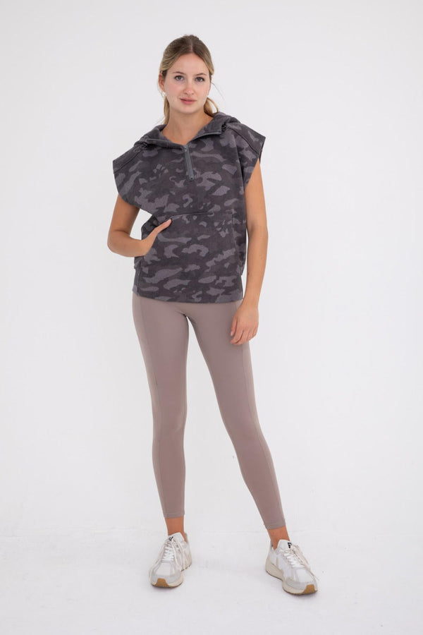 Women's Mono B | Camo Vest with Hood | Dark Camo