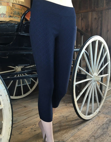Women's Margaret M | Petite Pull On Pant | Navy Print - FL Crooks