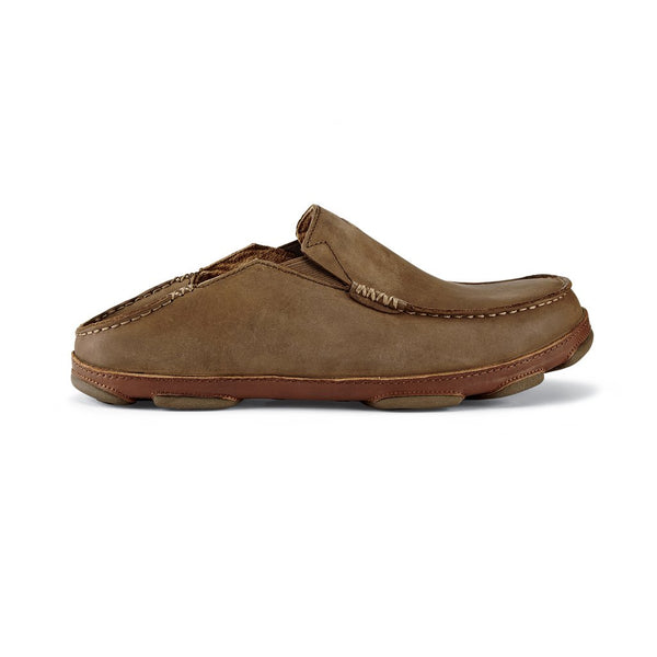 Men's Olukai | Moloā Leather Slip-On Shoe | Ray / Toffee - FL Crooks
