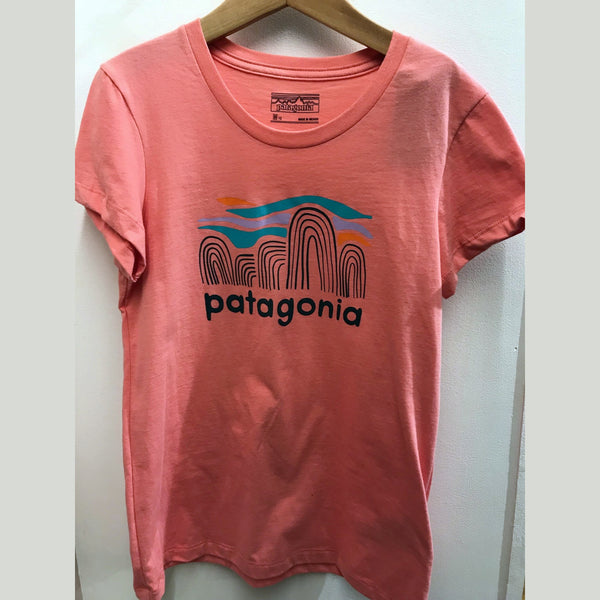 Kid's Patagonia | Girls Graphic Organic T-shirt | Peak Pink - FL Crooks