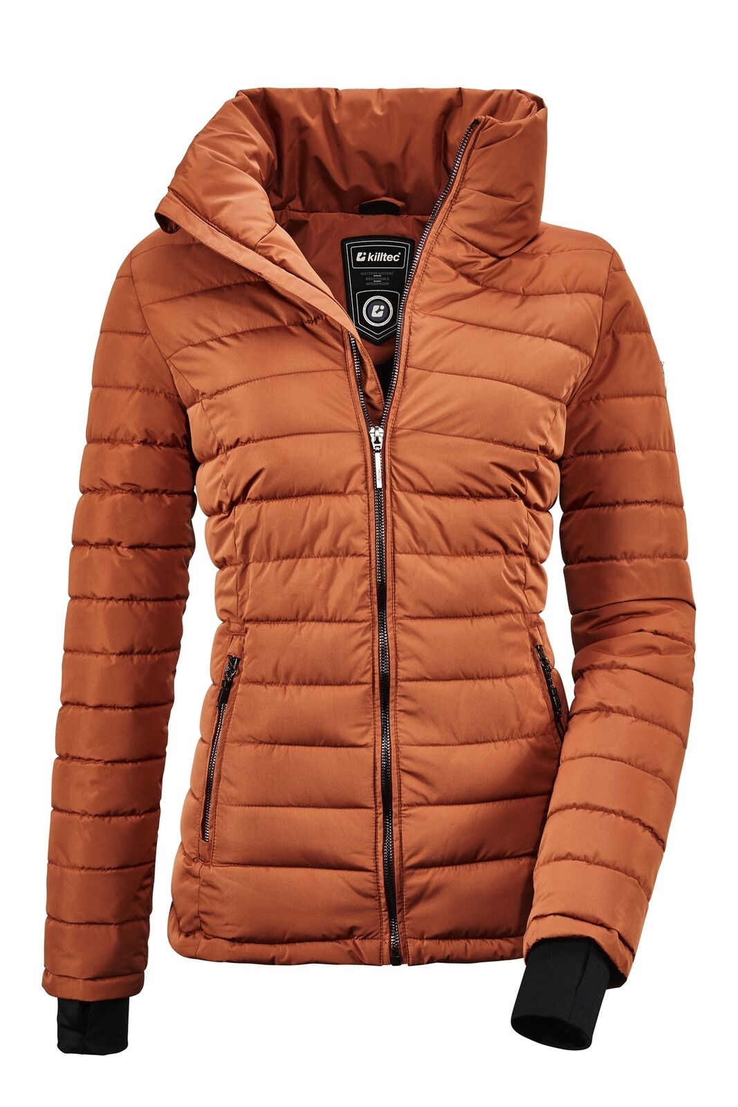 Women's Killtec | Atka Quilted Ski Jacket | Burnt Red - F.L.