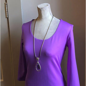 Women's Judy P | Scoop Neck 3/4 Sleeve | Mardi Gras - FL Crooks