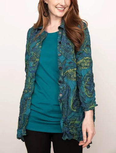 Women's Habitat Liv | Crinkle Event Shirt | Jewel
