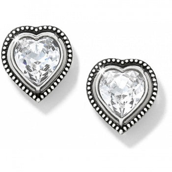 Women's Brighton | Ecstatic Heart Post Earrings | Silver