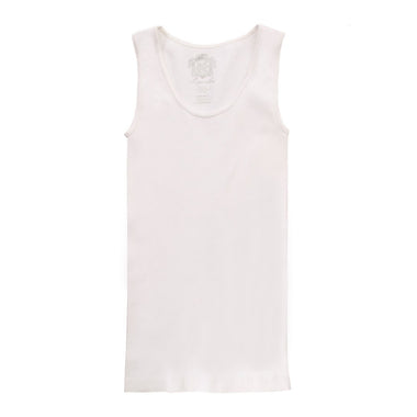 Kids Sugar Lips | Ribbed Tank Top 409KS | White - FL Crooks