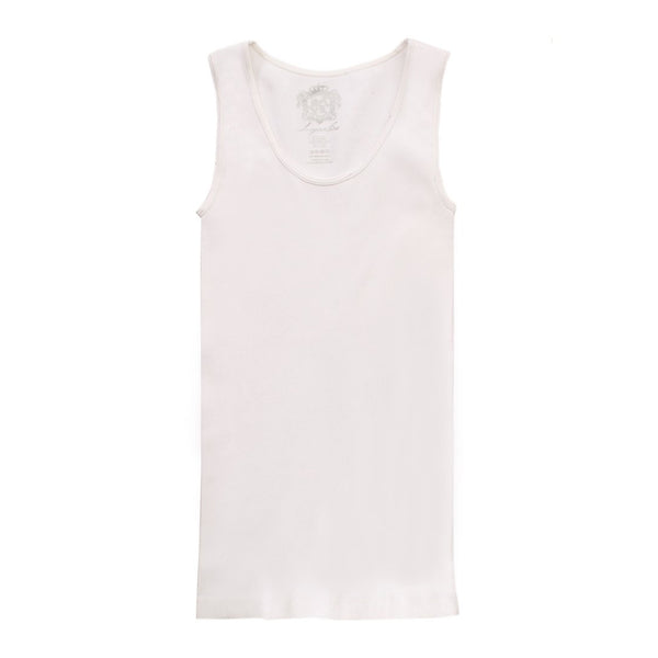 Kids Sugar Lips | Ribbed Tank Top 409KS | White - FL Crooks