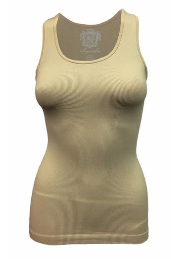 Women's Sugar Lips | Original Seamless Ribbed Tank Top | Nude