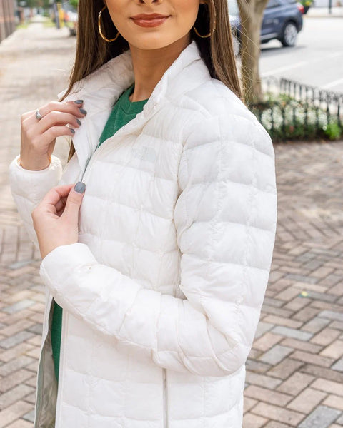 North face discount quilted jacket womens